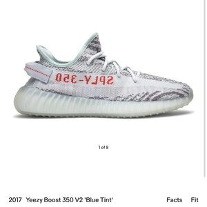 Like New! 100% Authentic Yeezy Blue Tint - image 1